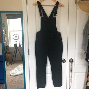 Madewell Black Denim Overalls Size Medium EUC